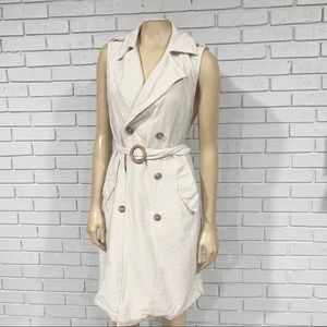 Zara Women’s Double Breasted Belted Vest Dress